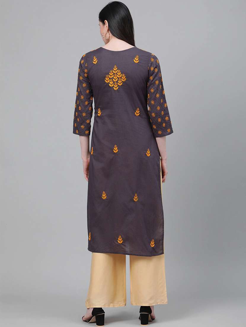 women's straight kurta - 17499299 -  Standard Image - 2