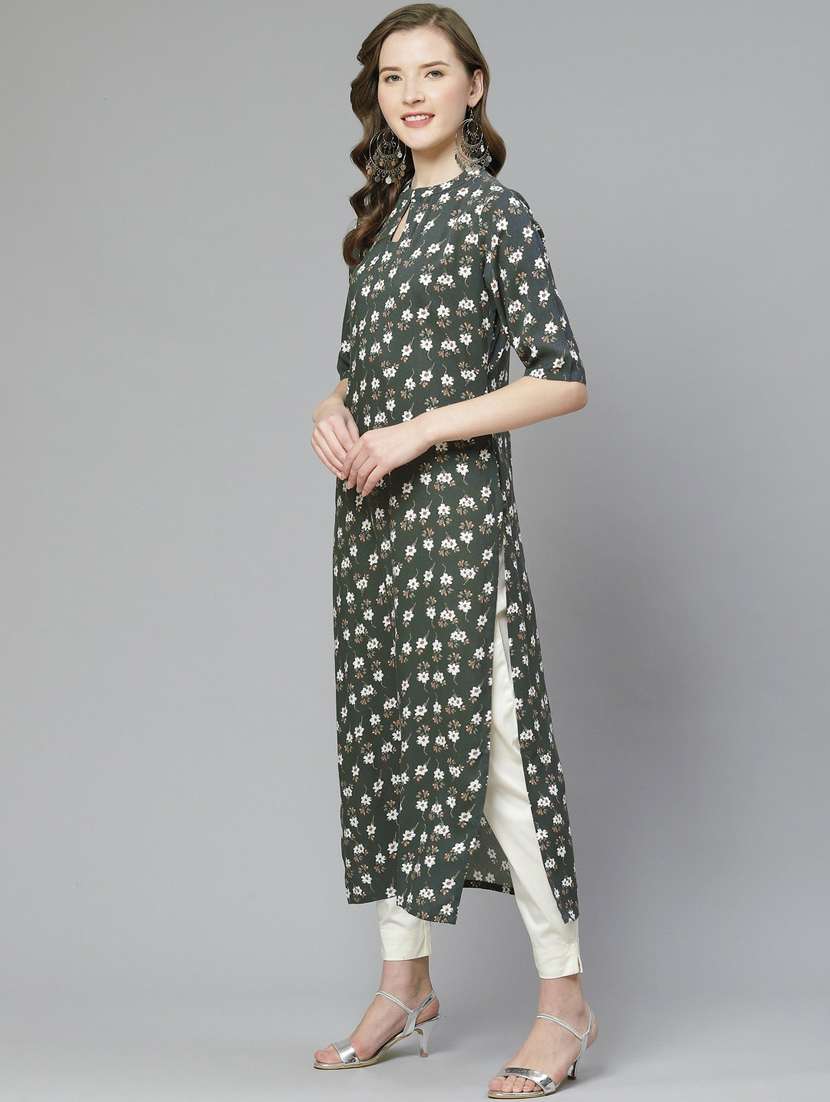 floral straight kurta - 17500854 -  Standard Image - 2