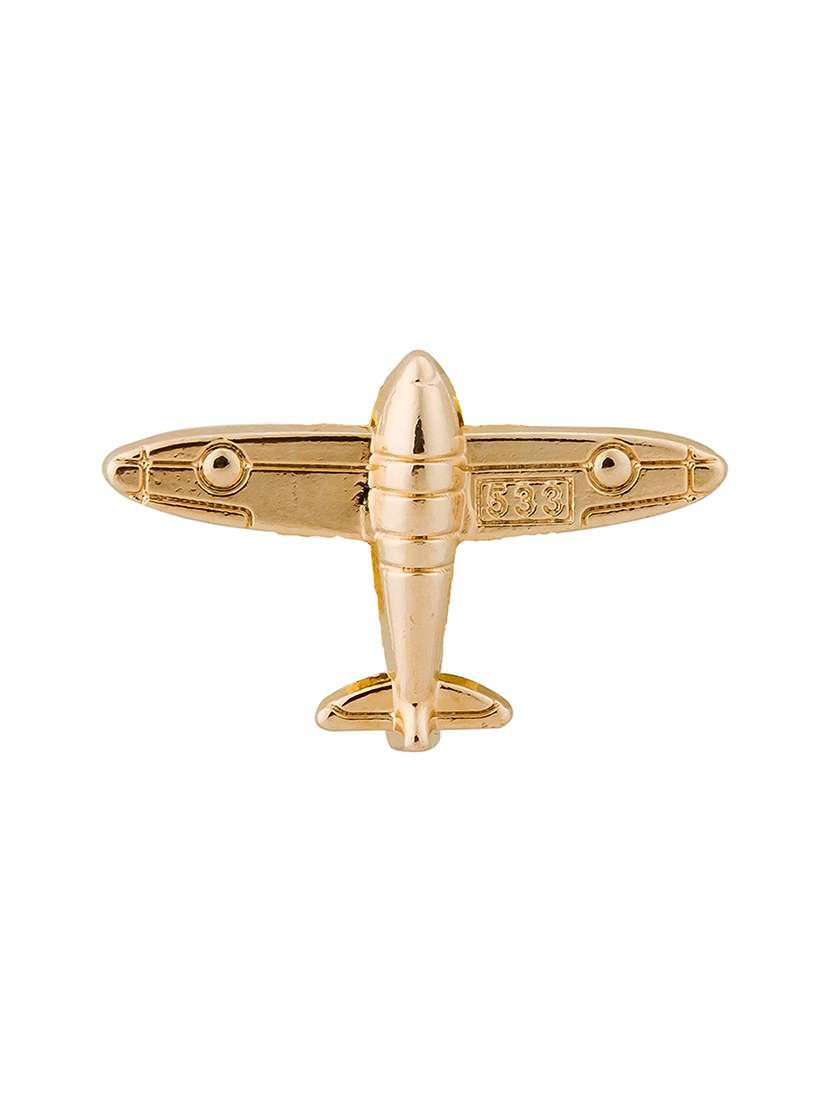 white metal alloy brooch