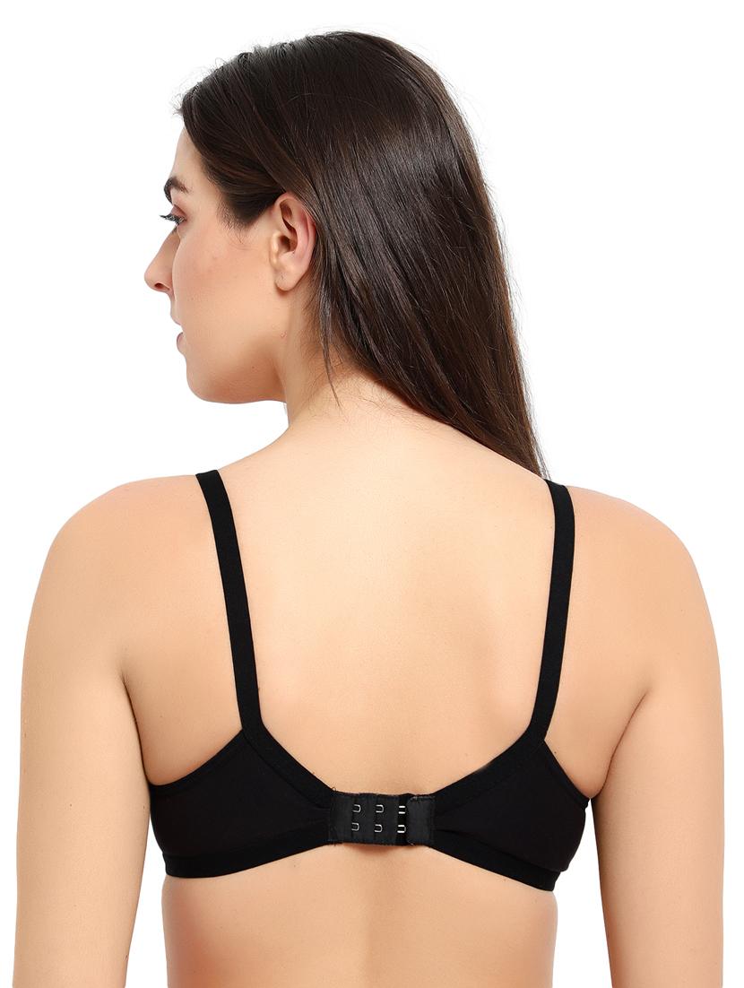 black poly lycra tshirt bra - 17501343 - Standard Image - 2