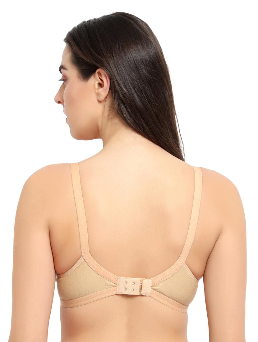 beige non padded regular bra - 17501347 - Standard Image - 2