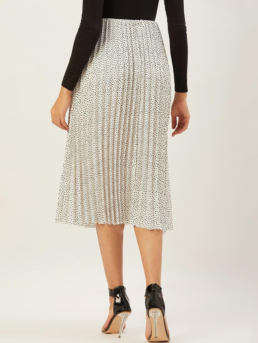 polka dot pleated skirt - 17502004 - Standard Image - 2