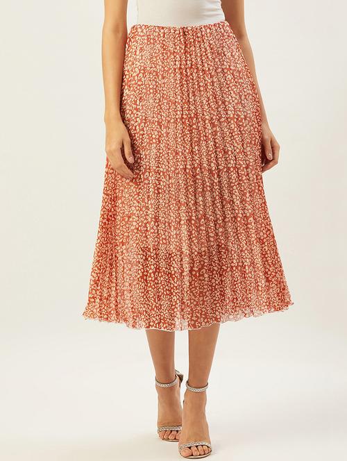 polka dot pleated skirt - 17502006 -  Standard Image - 0