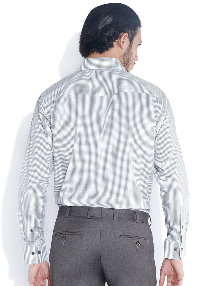 grey checkered formal shirt - 17502014 - Standard Image - 2