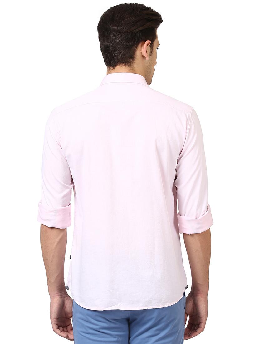 pink solid casual shirt - 17502021 - Standard Image - 2