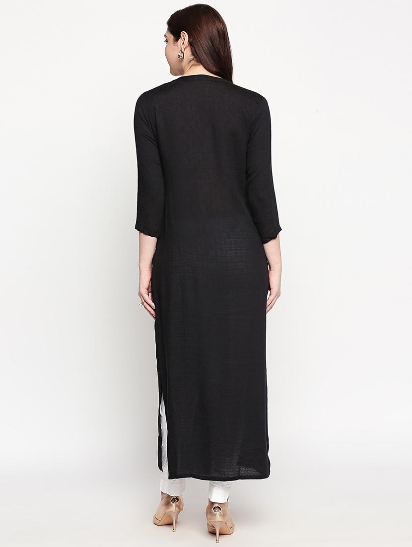 floral straight kurta - 17502120 - Standard Image - 2