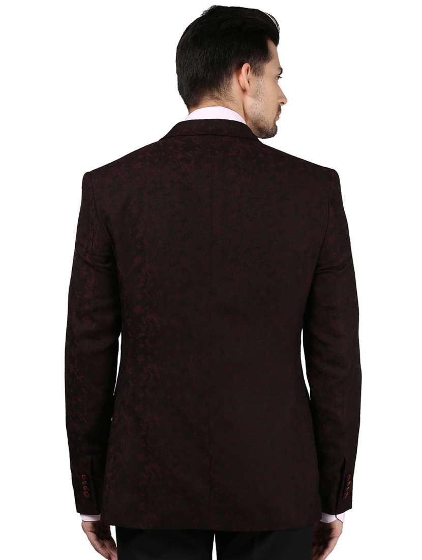 brown single breasted formal blazer - 17502744 - Standard Image - 2