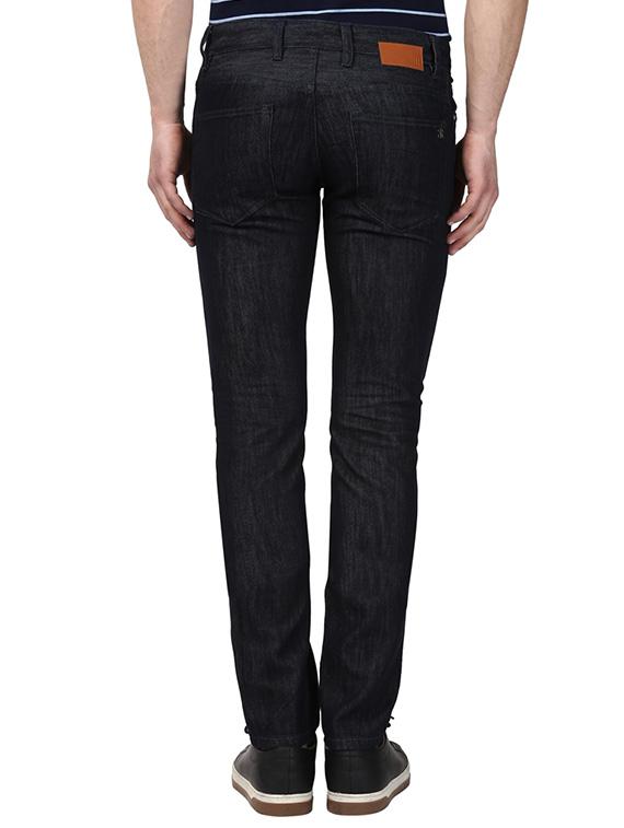 dark blue plain denim jeans - 17502838 - Standard Image - 2