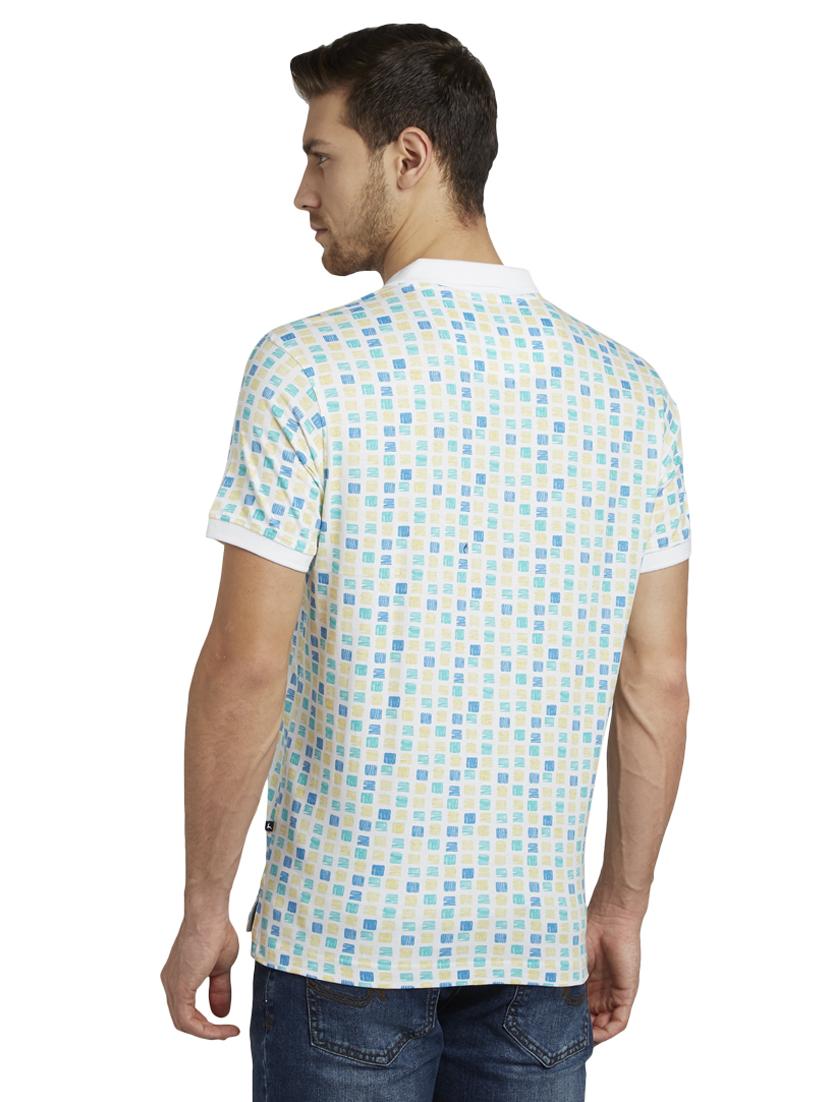 blue printed polo t-shirt - 17503417 - Standard Image - 2