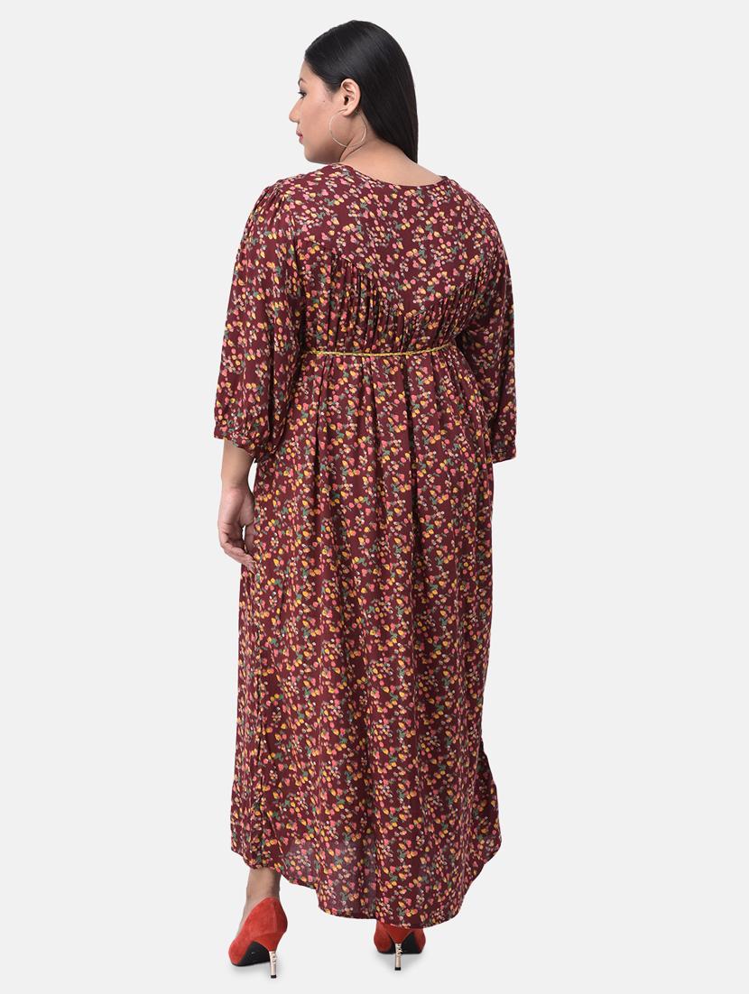 floral maxi plus dress - 17504735 - Standard Image - 2
