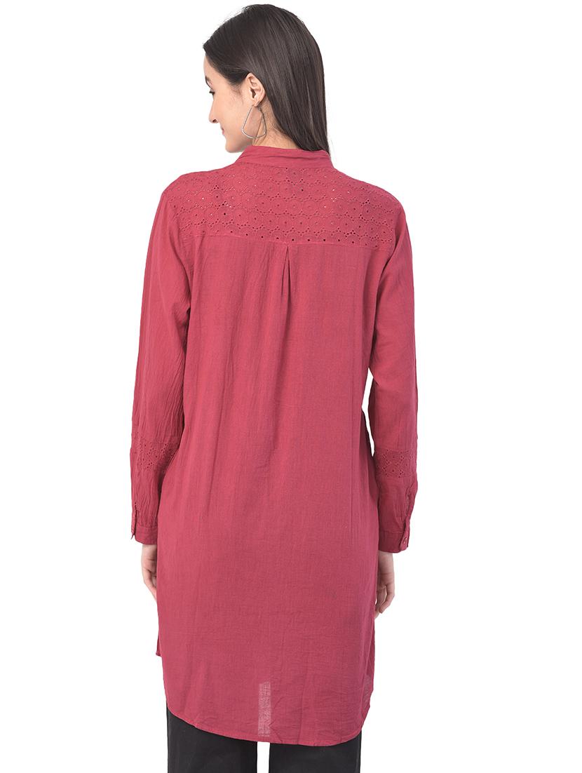 mandarin neck regular tunic - 17504772 - Standard Image - 2