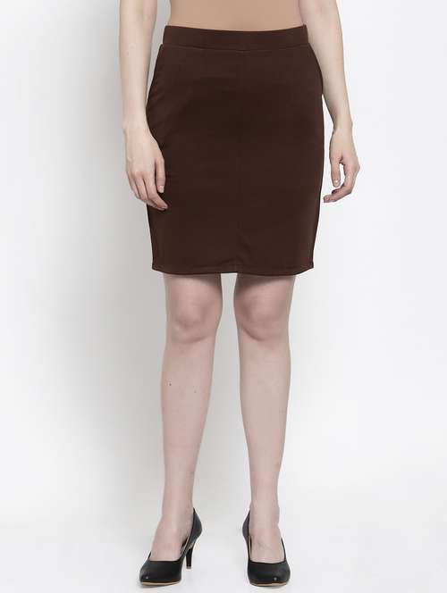 high rise straight skirt - 17504860 - Standard Image - 0