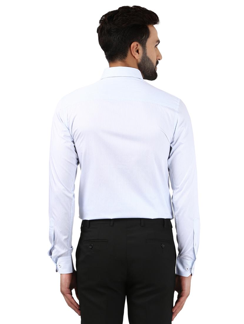 light blue striped formal shirt - 17505903 - Standard Image - 2