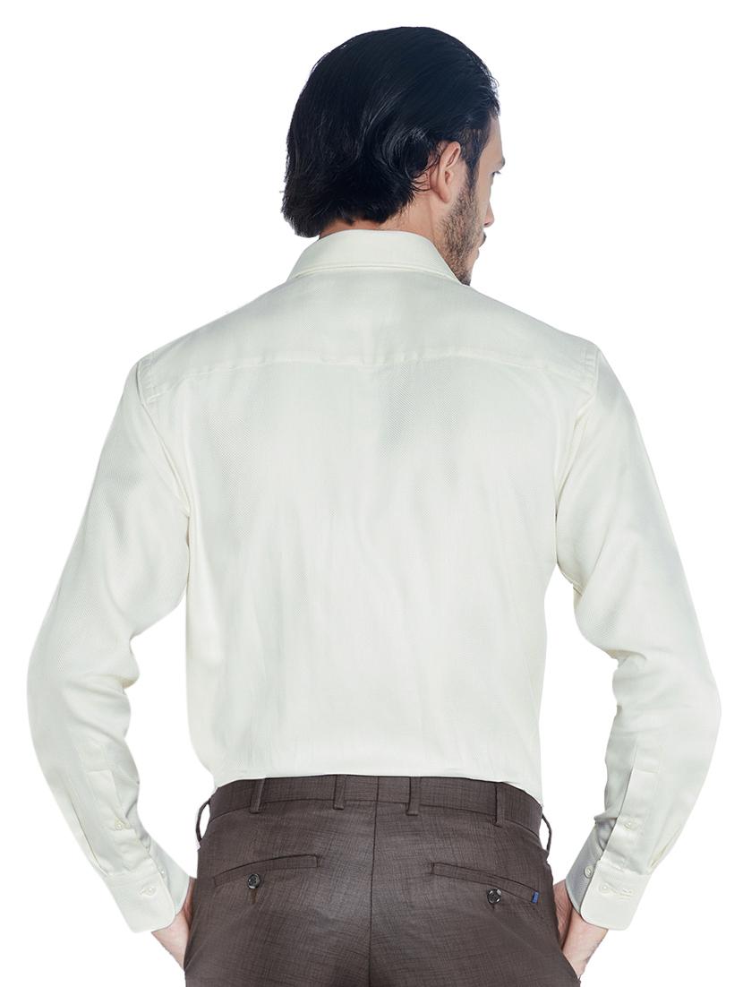 off white solid formal shirt - 17506038 - Standard Image - 2