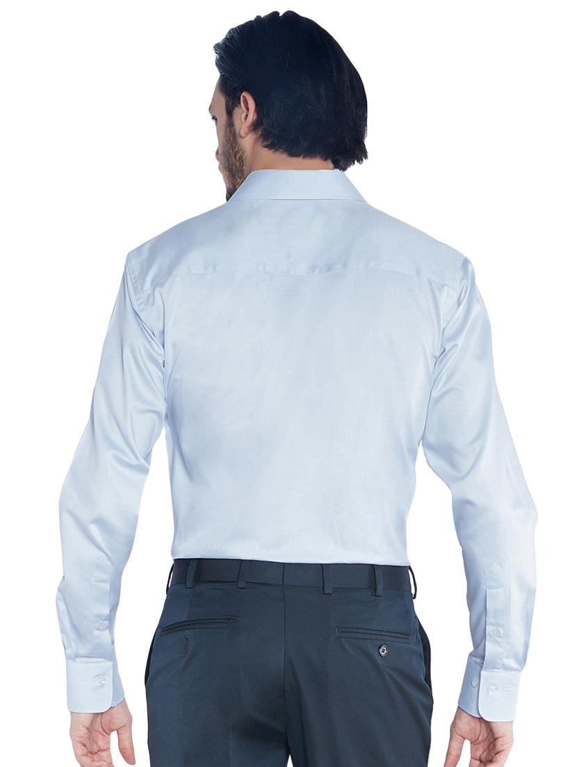 light blue solid formal shirt - 17506058 - Standard Image - 2