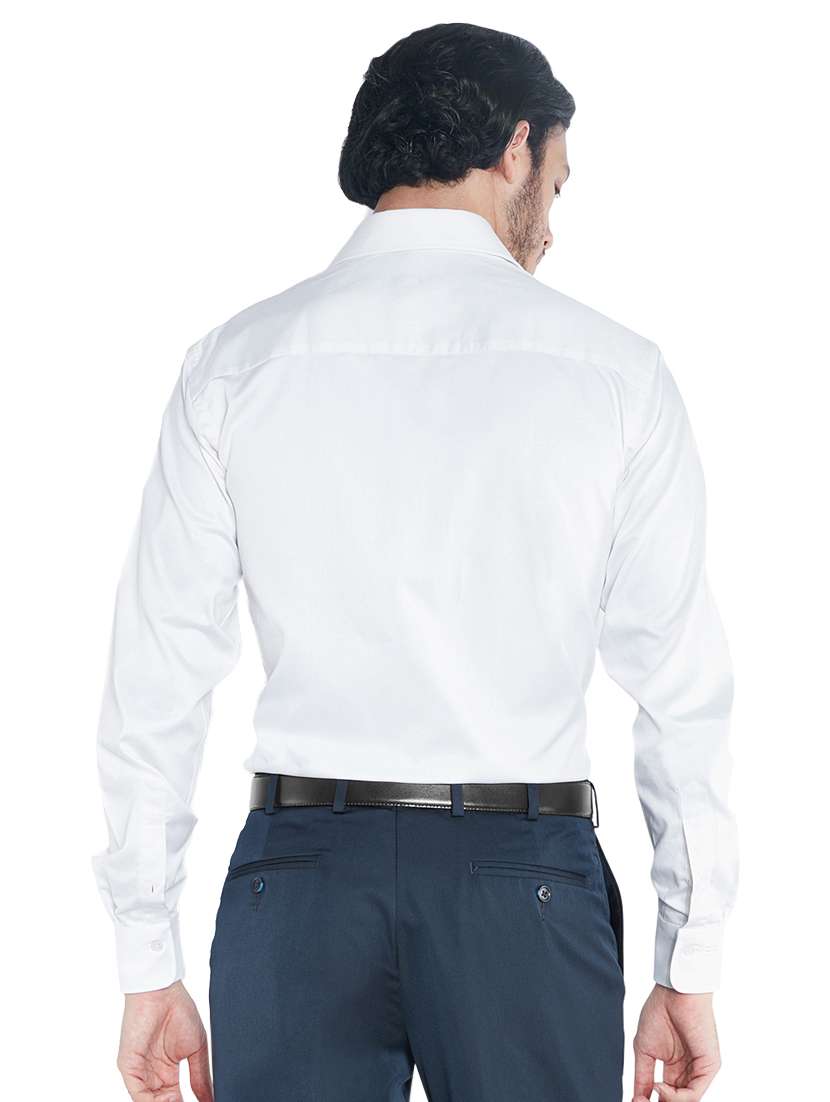 white solid formal shirt - 17506059 - Standard Image - 2