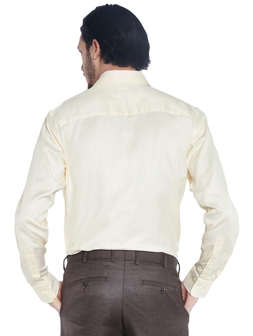 yellow solid formal shirt - 17506120 - Standard Image - 2