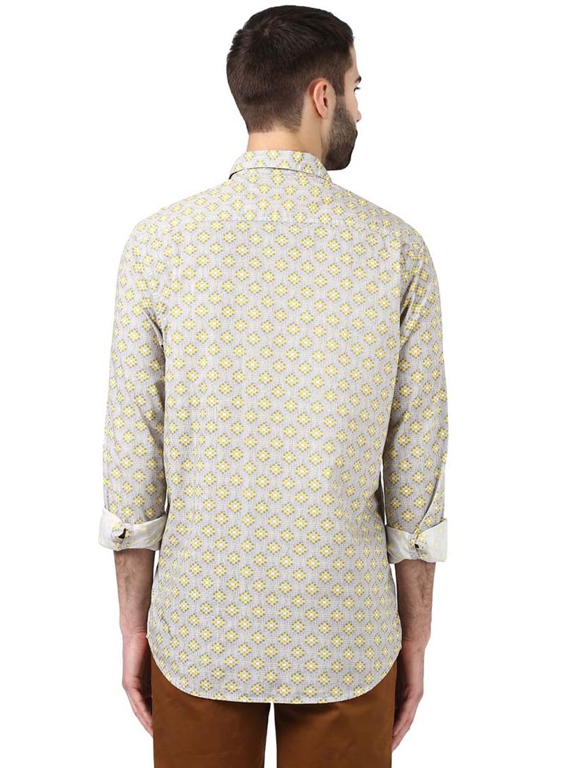 grey printed casual shirt - 17506569 - Standard Image - 2