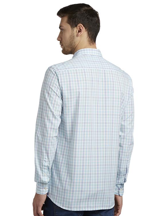 white checkered casual shirt - 17507305 - Standard Image - 2