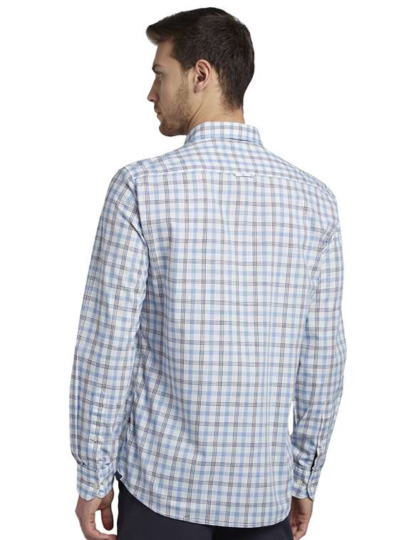 white checkered casual shirt - 17507308 - Standard Image - 2