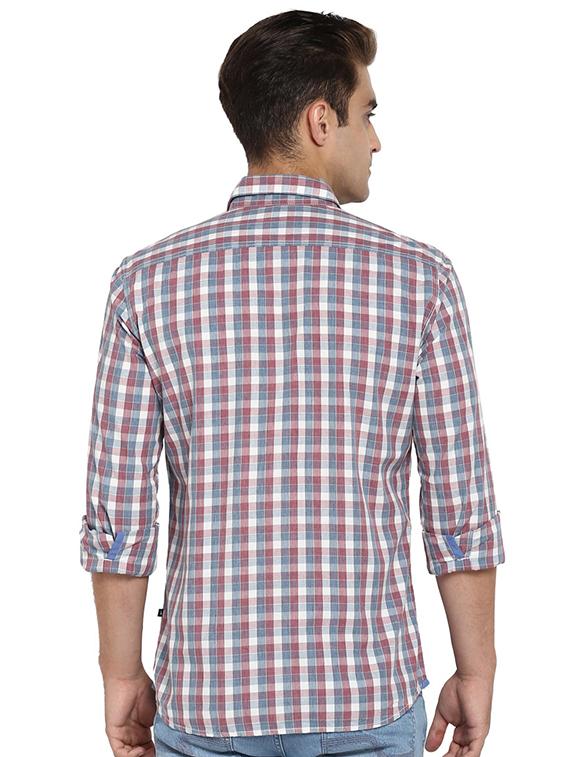 multi colored checkered casual shirt - 17507329 - Standard Image - 2