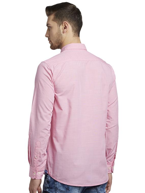 pink solid casual shirt - 17507357 - Standard Image - 2