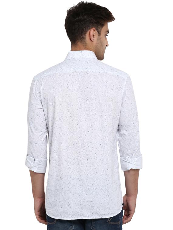 white solid casual shirt - 17507442 - Standard Image - 2