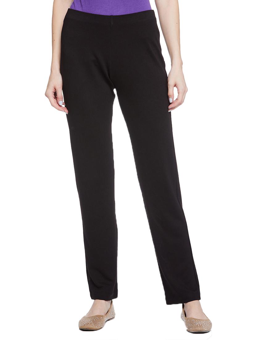 women solid flat front tailored pants - 17508256 - Zoom Image - 0