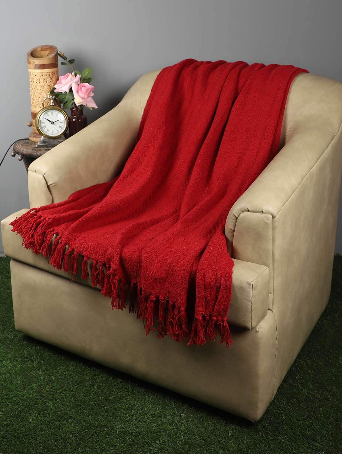  knitted throw