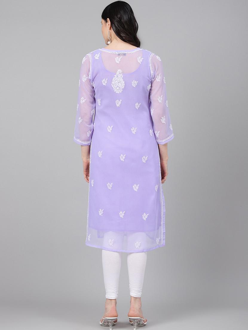 women's straight kurta - 17514763 - Standard Image - 2