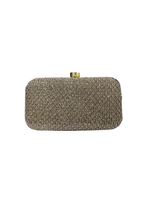 metallic metal box clutch - 17517166 - Standard Image - 0