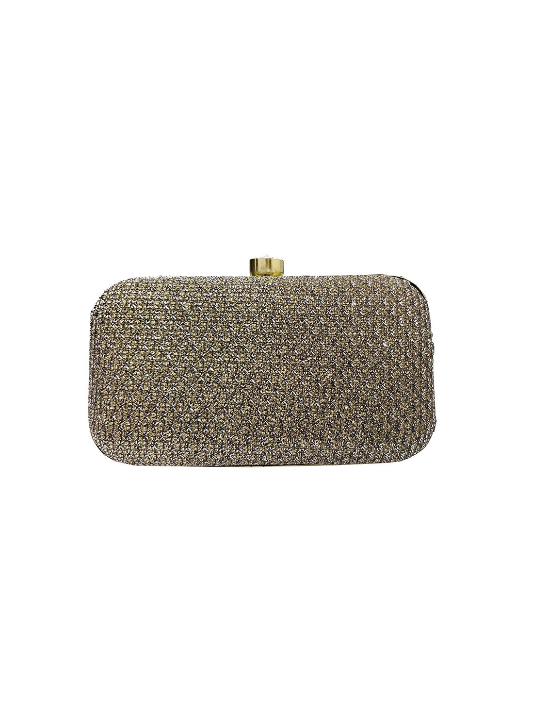 metallic metal box clutch - 17517166 - Zoom Image - 0