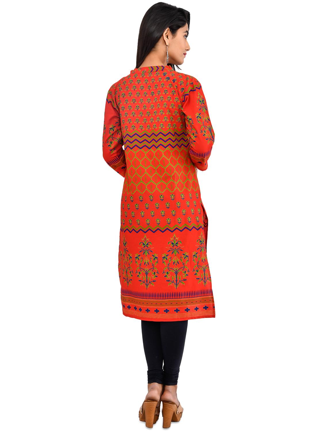 women's straight kurta - 17517951 - Standard Image - 2