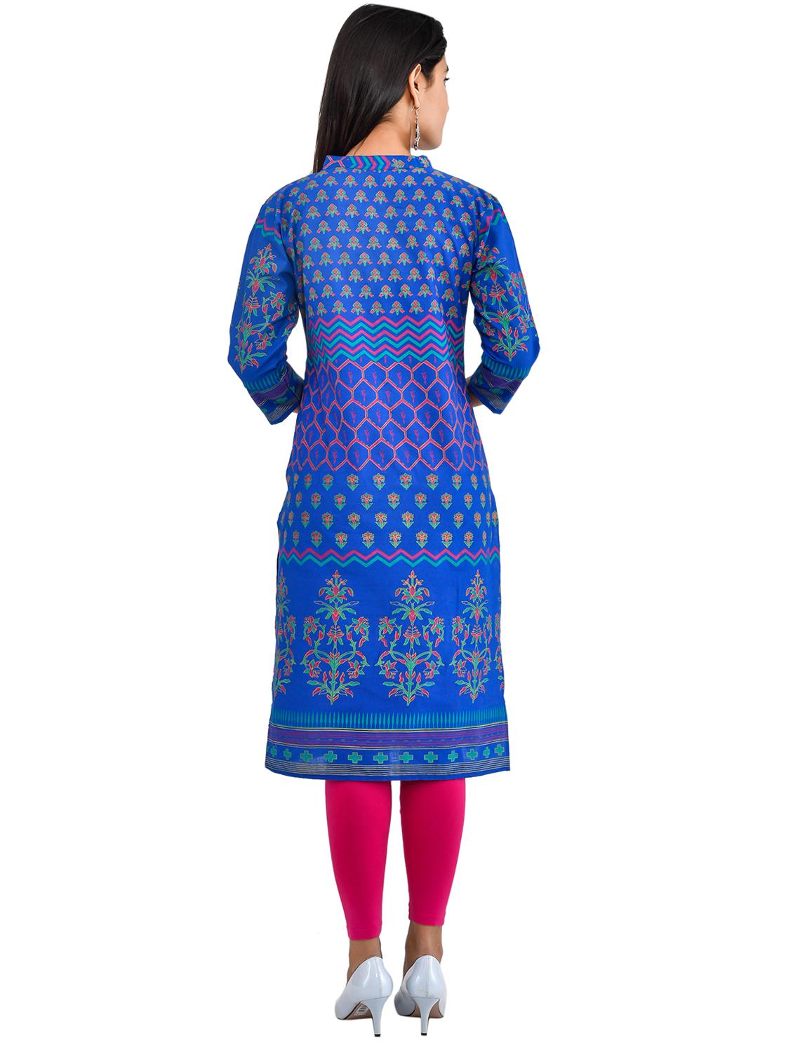 women's straight kurta - 17517952 - Standard Image - 2