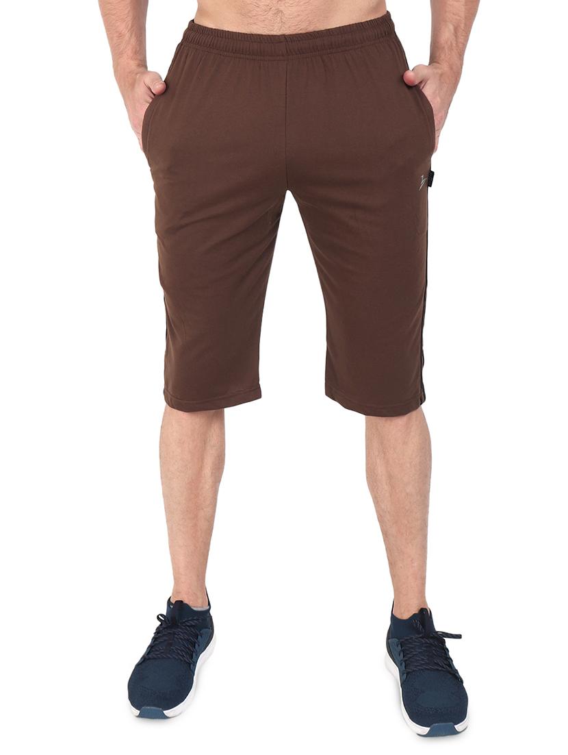 brown side striped shorts - 17520457 - Zoom Image - 0