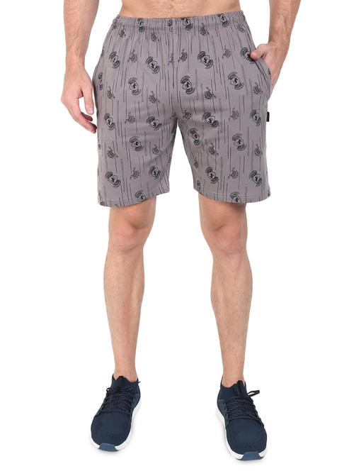 grey printed short - 17520529 - Standard Image - 0