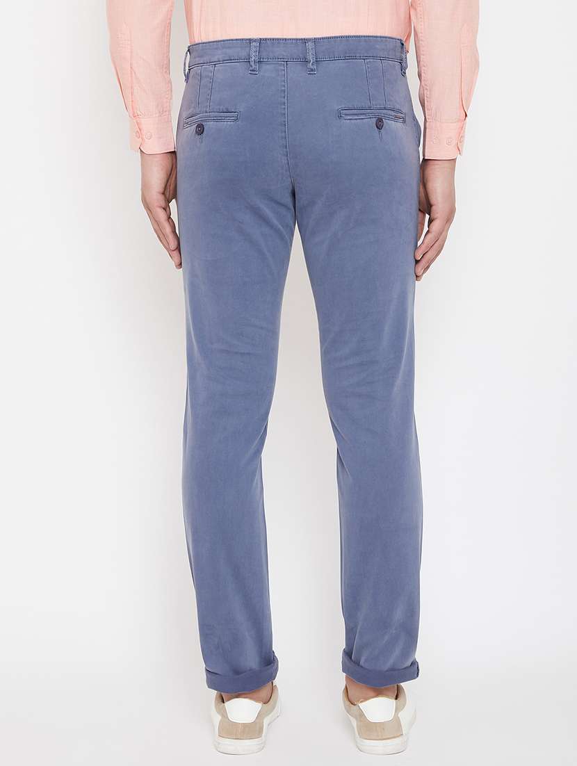 grey solid chinos - 17521022 - Standard Image - 2