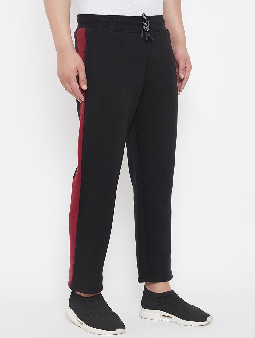 black side striped track pant - 17521061 - Standard Image - 2