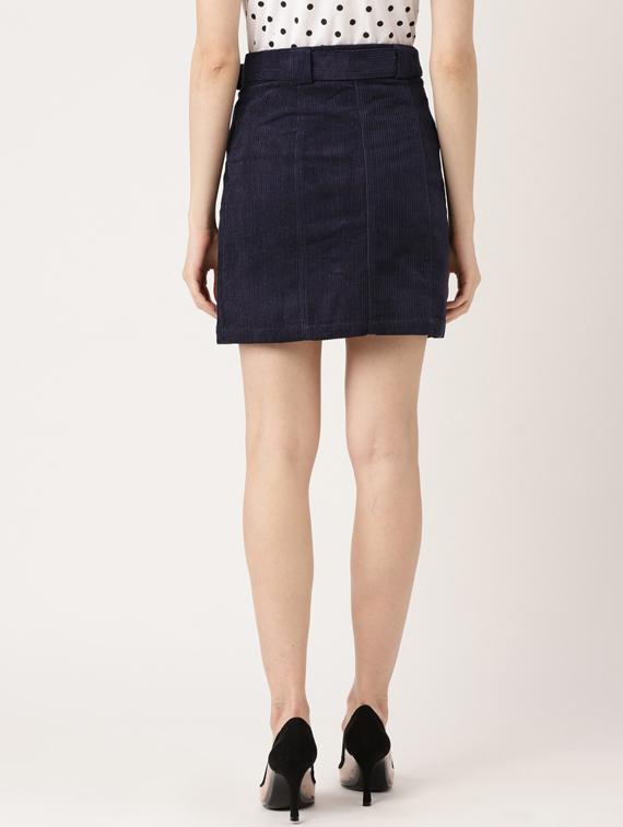 high rise belted straight skirt - 17521105 - Standard Image - 2