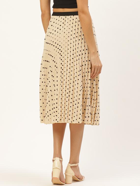 high rise polka dot a-line skirt - 17521117 - Standard Image - 2