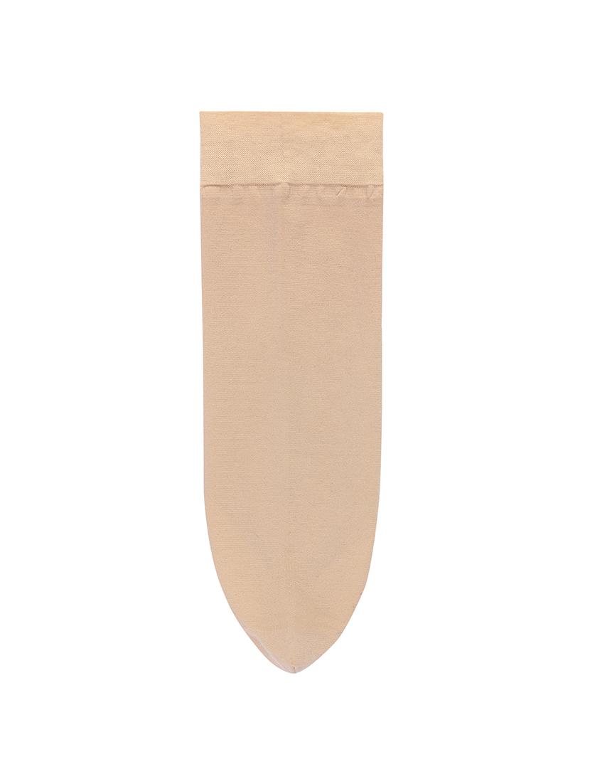 beige nylon blend ankle length sock - 17521222 - Standard Image - 2
