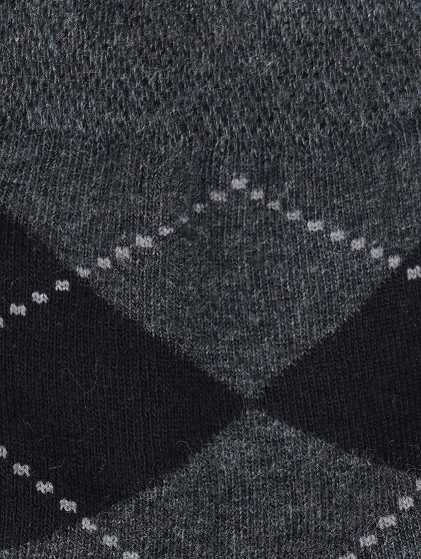 grey cotton above ankle length sock - 17521366 - Standard Image - 2
