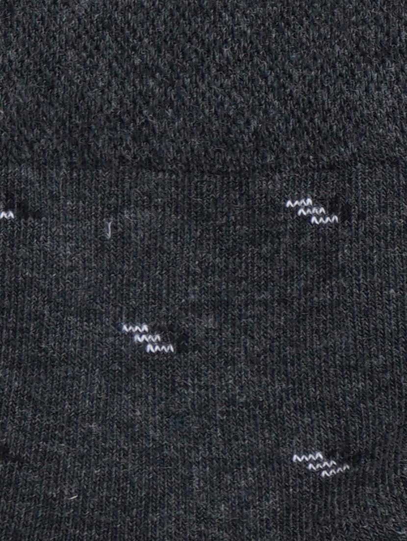 grey cotton ankle length sock - 17521373 - Standard Image - 2