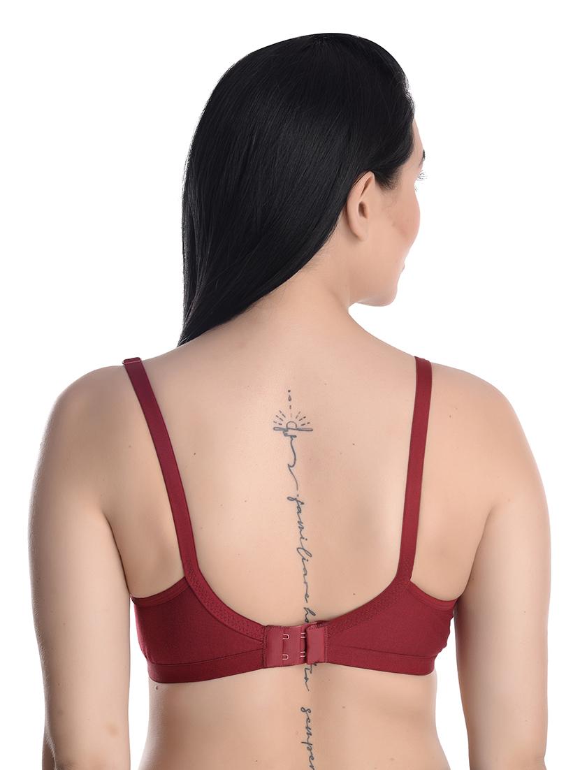 red lace detailed regular full coverage bra - 17522469 - Standard Image - 2