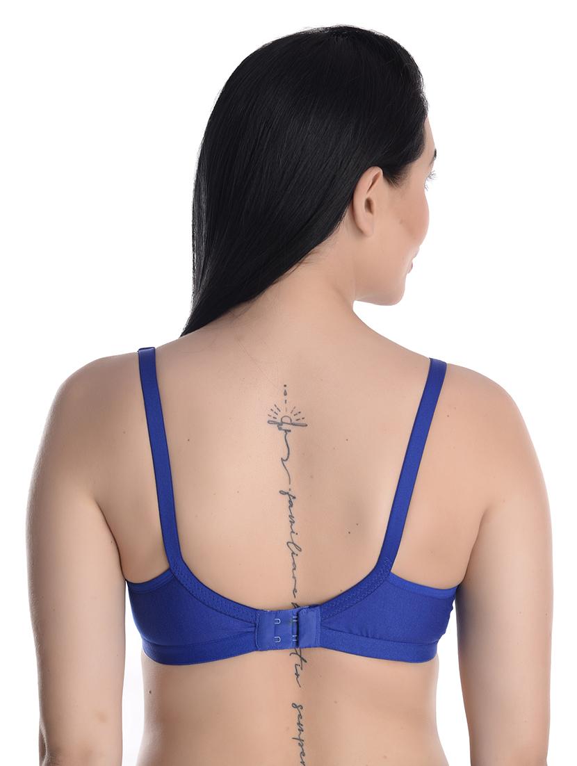 blue lace detailed regular full coverage bra - 17522472 - Standard Image - 2