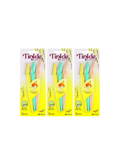 favon tinkle pack of 9 eyebrow razor - 17523867 -  Standard Image - 0