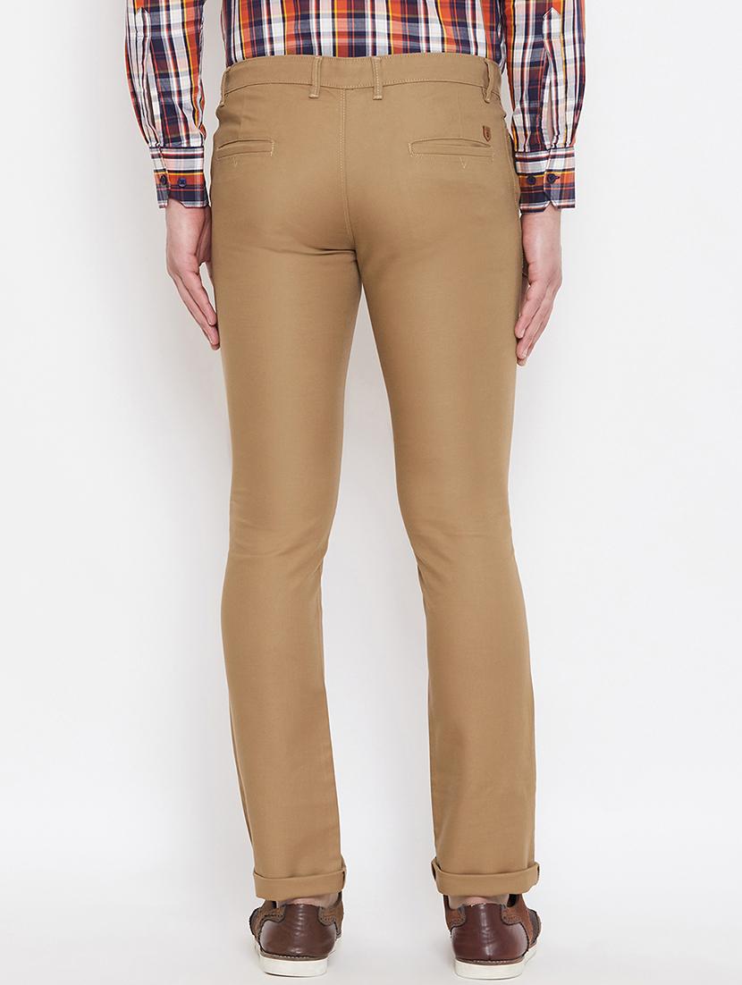 khaki solid chinos - 17524108 - Standard Image - 2