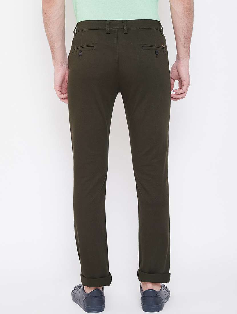 olive green solid chinos - 17524112 -  Standard Image - 2