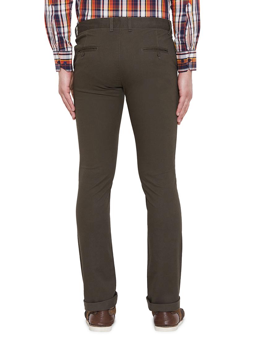 olive green solid chinos - 17524116 - Standard Image - 2