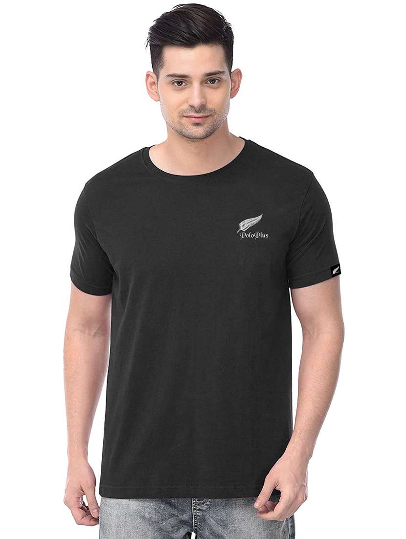 men solid short sleeve t-shirt